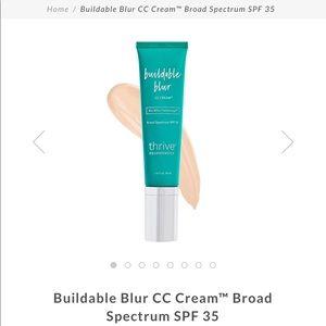 BNIB Thrive Causemetics Buildable Blur CC CREAM